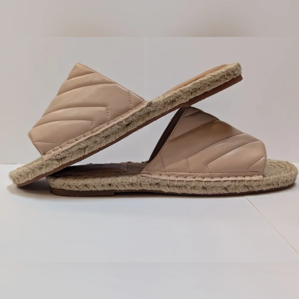 Oasis Society size 10 women's slides jute peach unworn excellent condition